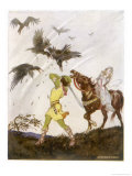 Ravens Attack Fedelma and the King of Ireland's Son