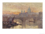 Southwark Bridege with Boats