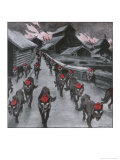 The Red Guard  the Communists Depicted as a Pack of Wolves Ravening with Glowing Eyes