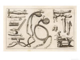 Diagram to Show the Various Methods Used for Opening Veins and Performing Blood Transfusions