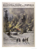 Disasterous Fire Breaks out at an Oil Well Calgary Canada