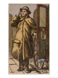 London Characters: The London Cabbie Holds Open the Door of His 