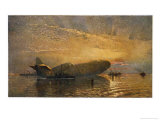 Zeppelin L15 Floats on the Thames