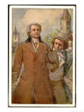 Ludwig Van Beethoven with Goethe at Teplitz