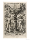 Satan Disguised as a Serpent Suggests to Eve That She and Adam Should Eat the Forbidden Fruit