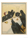 The Seven Ravens (Seven Brothers Transformed by a Wicked Spell) Sit at the Dinner Table