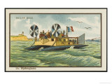 Unterseebootkapitanleutnant Hersing Depicted Heroically on His Command
