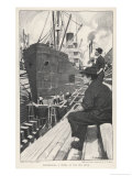 Sn American Steamship in Dry Dock for Overhaul