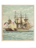 The British Frigate Shannon in Combat with and Eventual Victor Over the American Chesapeake