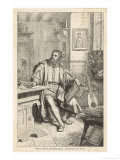 Martin Luther at Work on His Translation of the Bible into German