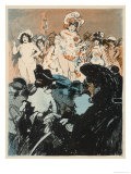 Paris Showgirls on Stage Entertaining an Audience