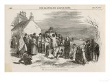 Emigrants Leave Their Village Loading a Wagon with Their Possessions