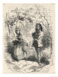 Walking Home One Evening Dolly Varden is Surprised by Hugh of the Maypole