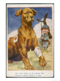 French Soldier Salutes a War Hero  a Red Cross Dog Wounded in Action