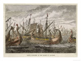 At Salamis the Greek Fleet Defeats the Persian Fleet