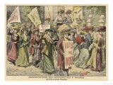 Suffragettes Celebrate the Release of Edith New and Mary Leigh from Holloway