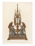 German Reliquary with the Sacred Object  Perhaps a Nail from Jesus's Cross  Splendidly Displayed