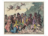 Demons Escort a Group of French Witches to the Sabbat on La Nuit de Walpurgis