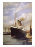 The Titanic Docked Before Her Disastrous Voyage