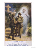 Jesus Watches While Two British Soldiers are Inspired by a Vision of the Cross