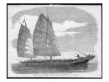 Chinese Pirate-Boat at Canton Carrying a Small Army of Ruffians