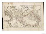Map Showing His Expedition into Asia