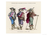 French "Gentilshommes" Dressed in the Height of Male Fashion