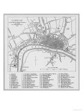 Map of London at the Time of Queen Elizabeth I