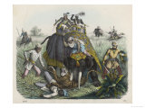 The Climax of a Tiger Hunt in India  Huntsmen