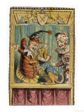 Mr Punch with Toby the Dog and a Clown