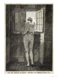 Johann Wolfgang Von Goethe in Rome in 1787 Looking out of the Window in a Relaxed Mood