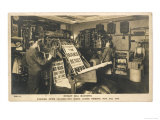 Rotary Bill Machines Printing off Copies of the Evening News to Celebrate the 10000th Edition