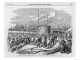 Naval Warship Launched at Millwall on the Thames