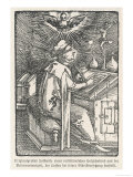 Martin Luther Depicted While Translating the Bible During His Seclusion at the Wartburg