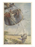 Cinq Semaines dans Un Ballon  Towed by an Elephant