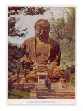 The "Daibutsu"  a Giant Statue of the Buddha at Kamakura Japan
