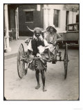 Horned Rickshaw Man in Bulawayo Southern Rhodesia