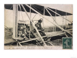With the Comte de Lambert at the Controls of One of His Biplanes at a French Aviation Meeting