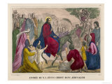 Jesus Rides into Jerusalem on a Donkey