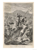 Battle of Otumba Cortes on Horseback Fights off the Aztec Warriors