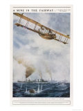 Seaplane Fires at a Breakaway Mine to Eliminate Its Threat to Nearby Ships