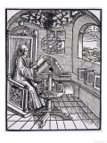 Scholar with an Interest in Astronomy Reading in His Study