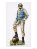With His Foot on the Ball This Man is Ready to Play