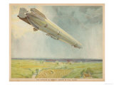 Zeppelin LZ-3 Flying Over the Fields of Germany