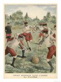 Soldiers in the French Army Enjoy a Game of Football