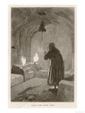 Zoroastrian Worshipper Prays Before a Small Fire Altar in Baku