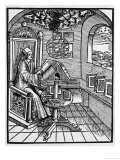 As Astronomer at His Desk Consulting His Books