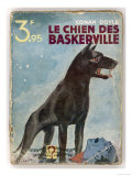 The Hound of the Baskervilles' a Striking Cover for a French Edition Dated 1933