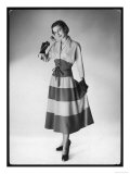 The Sleeves are Cut with the Upper Bodice and Fitted to a Deep Waist Band