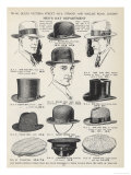 A Variety of Men's Hats